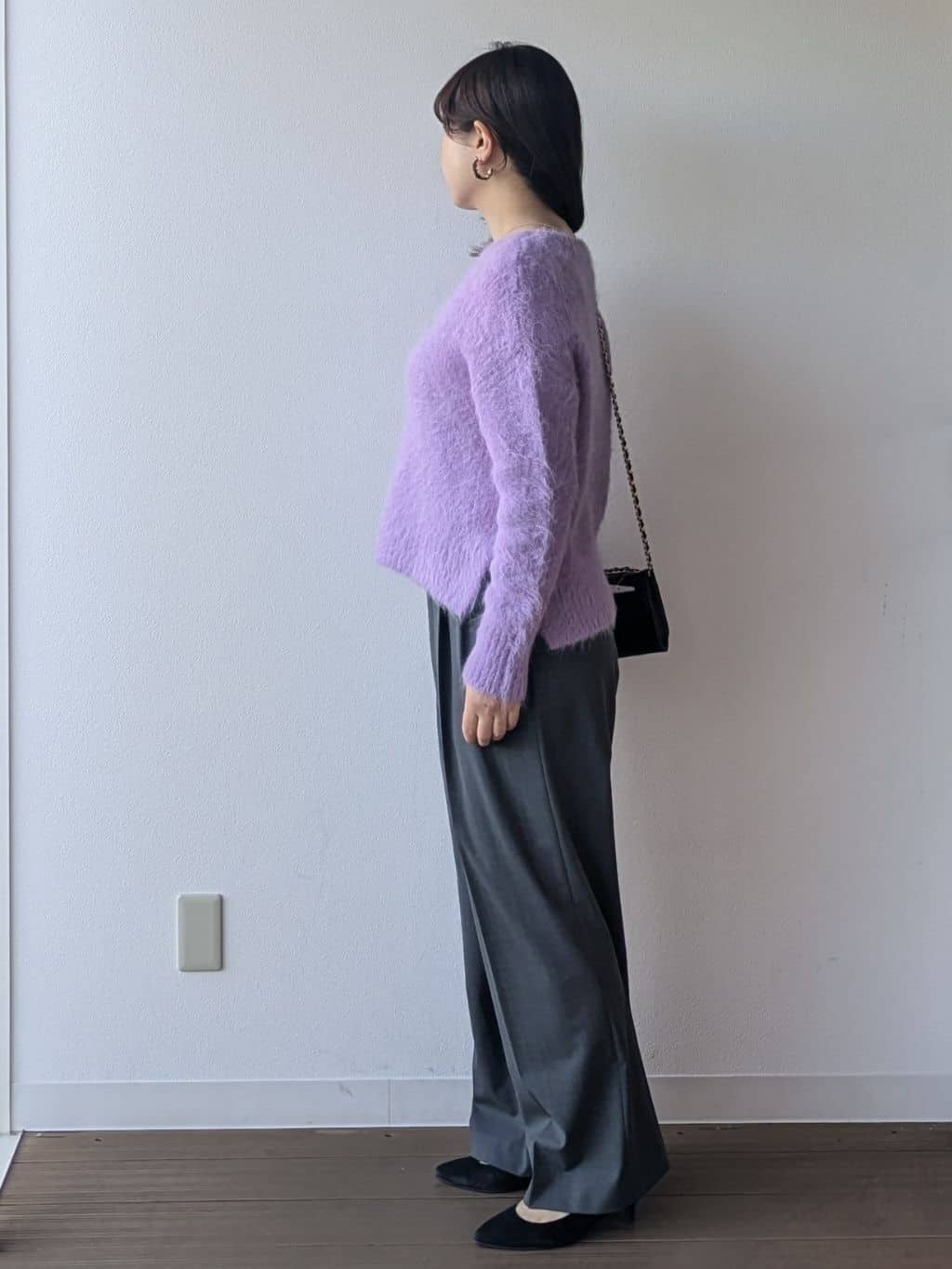 なみきさんの「UNTITLED｜【ゆったり】アルパカ混シャギーニット」を使ったコーディネート