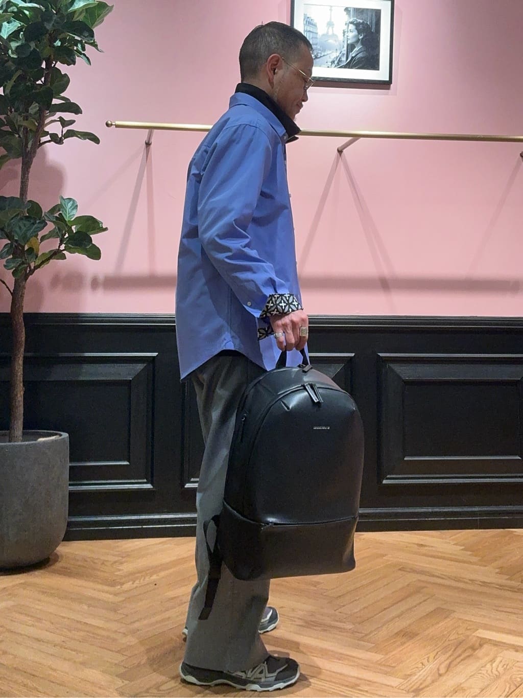 torigoeさんの「DRESSTERIOR｜リサイクルレザーバックパック」を使ったコーディネート