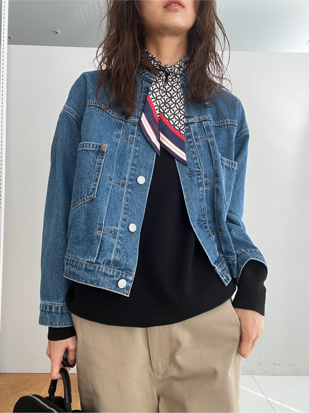 misaさんの「DRESSTERIOR｜【洗える/7色展開】ウォッシャブルコットンカシミヤニット」を使ったコーディネート