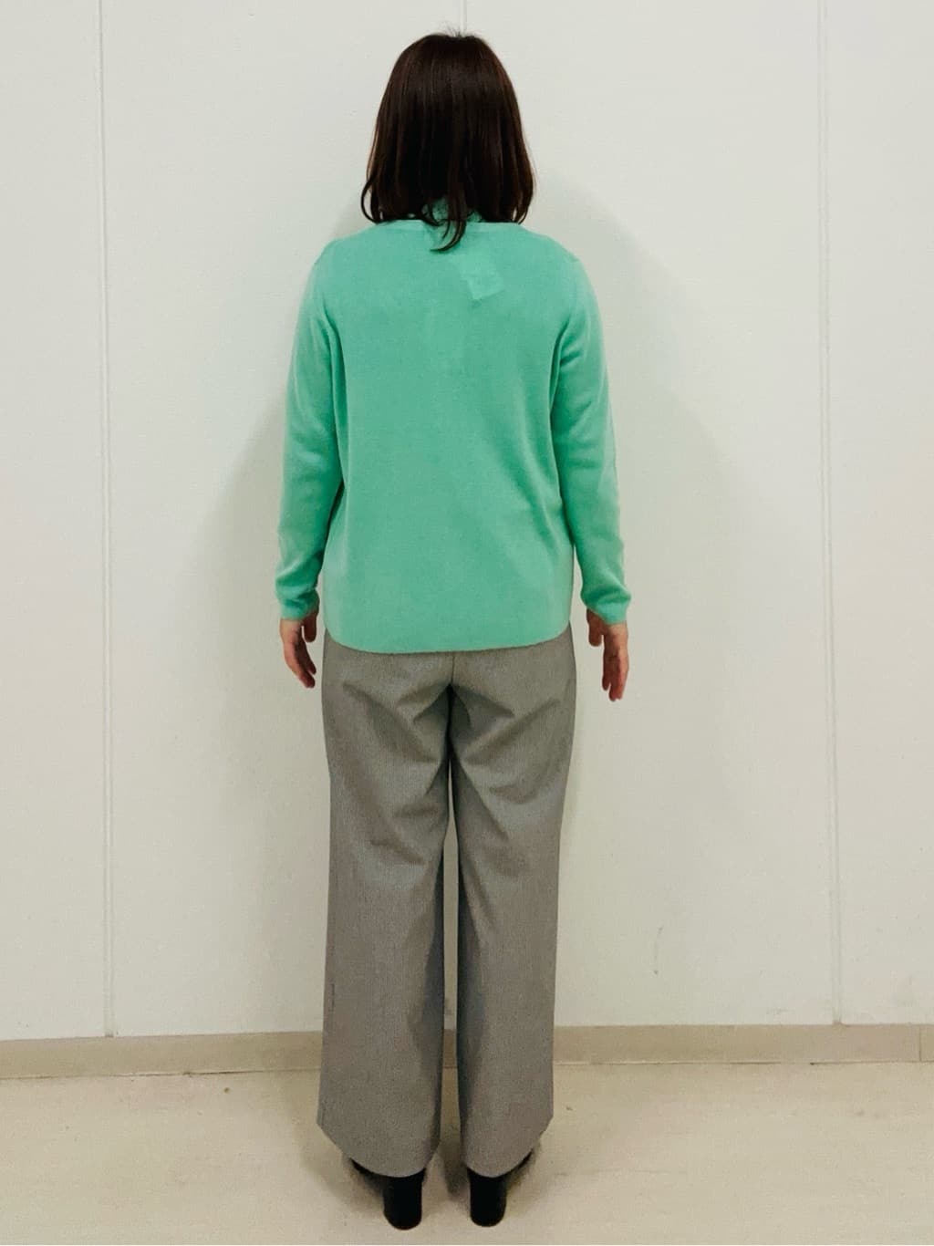 haseさんの「Reflect｜【選べる5色／アンサンブル可】プチハイネックリブニット」を使ったコーディネート