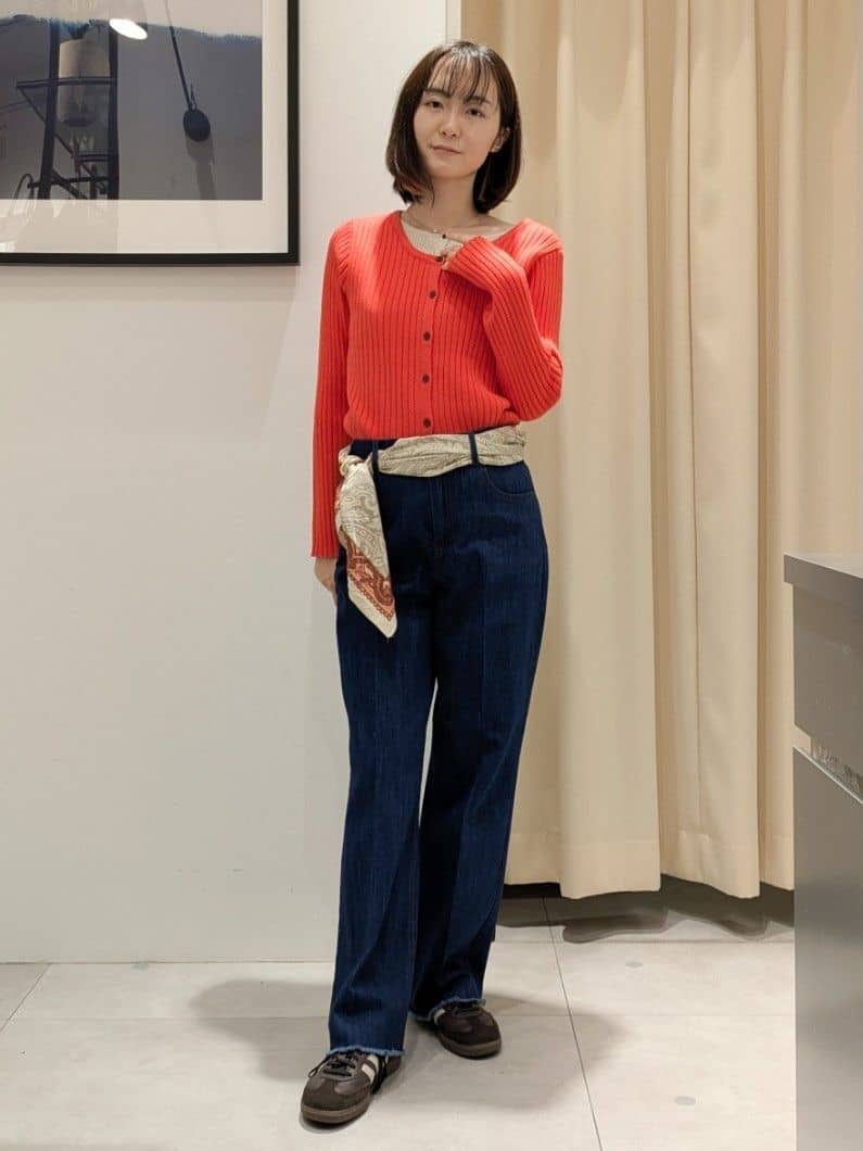 なめさんの「THE SHOP TK｜纏うだけで大人上品 シャギーチェスターハーフコート」を使ったコーディネート