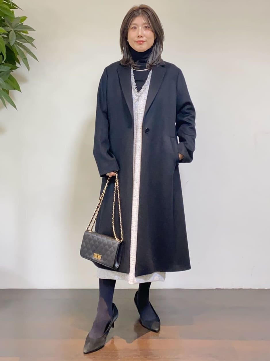 tomoさんの「UNTITLED｜【スタイリッシュ／オンオフ兼用】ウールチェスターコート」を使ったコーディネート