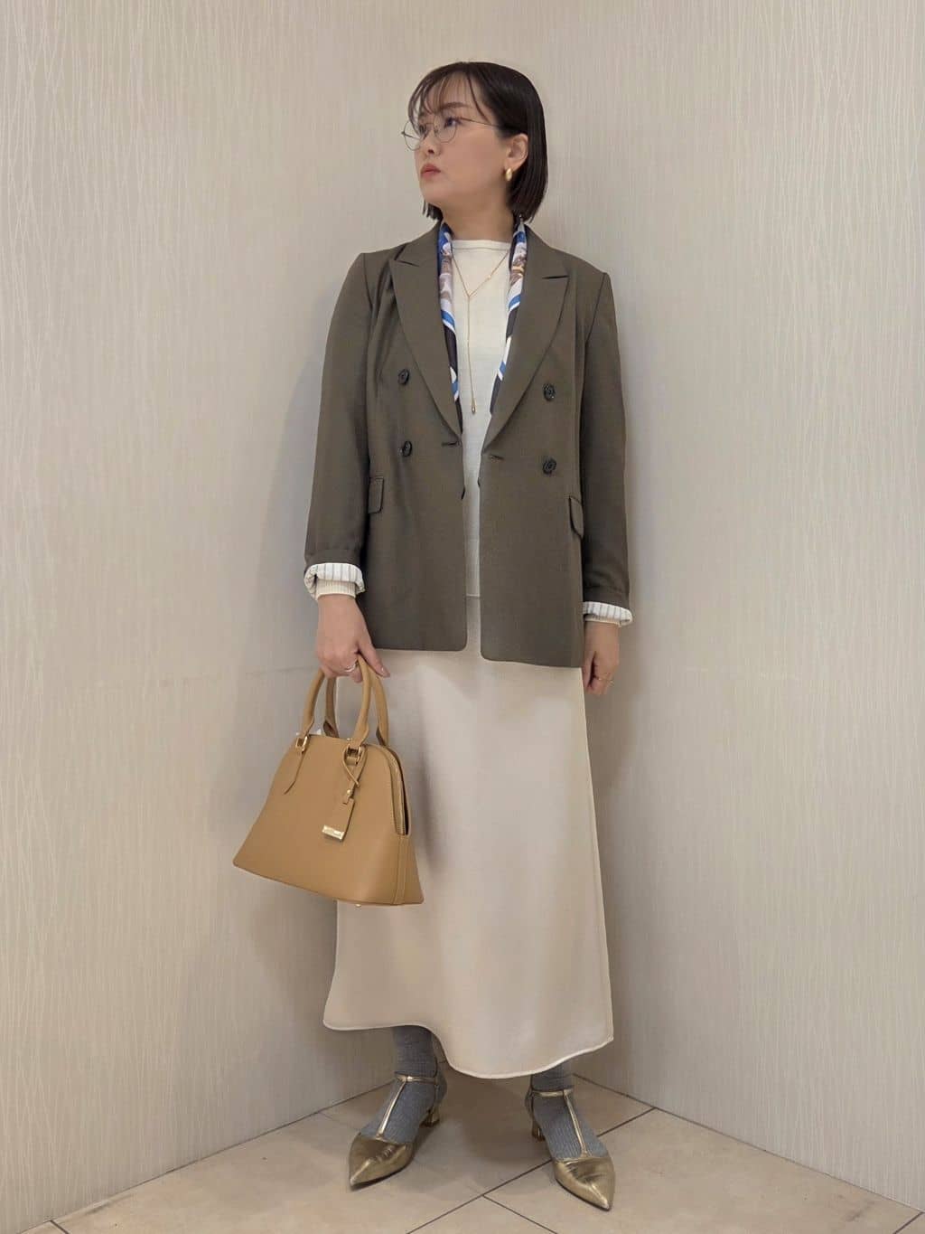 naokoさんの「UNTITLED｜【セットアップ可】ウールライク ダブルブレストジャケット」を使ったコーディネート