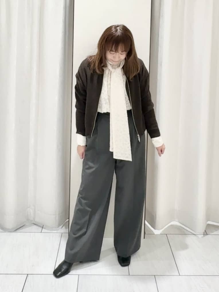 ʏᴜᴋɪᴋᴏさんの「UNTITLED｜【ゆったりサイズ／着丈短め】ジップニットカーディガン」を使ったコーディネート