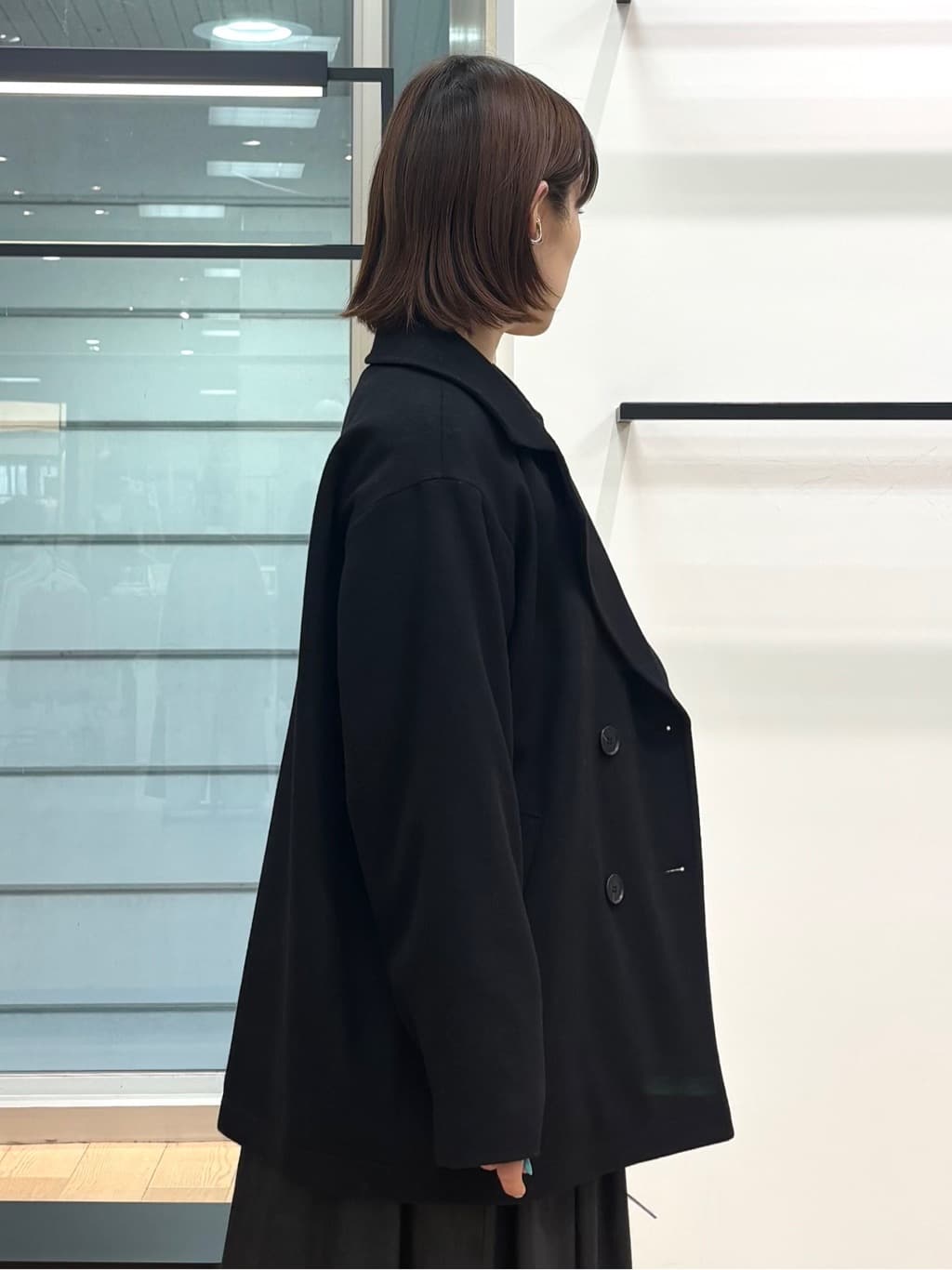 asamiさんの「INDIVI｜【洗える／ラメ／意匠感】ミックスブークレニット」を使ったコーディネート