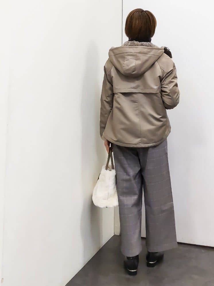 やまちゃんさんの「grove｜【名品アウター/3WAY・はっ水】ボアライナー付マウンテンパーカ」を使ったコーディネート