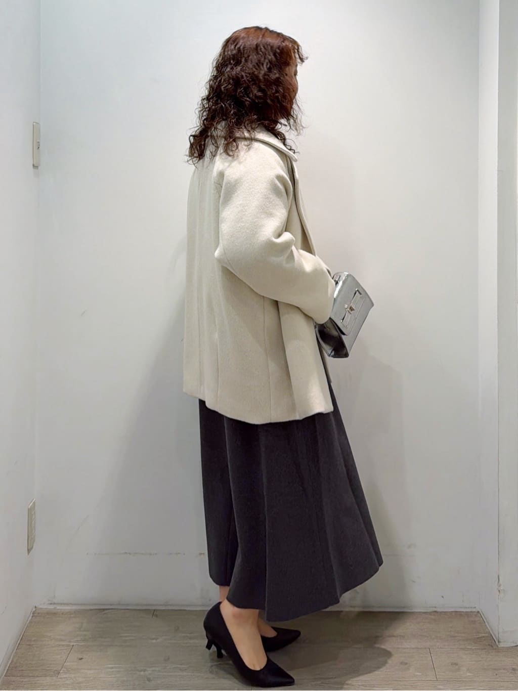 sumicaさんの「OPAQUE.CLIP｜カシミヤブレンドウールミドルピーコート」を使ったコーディネート