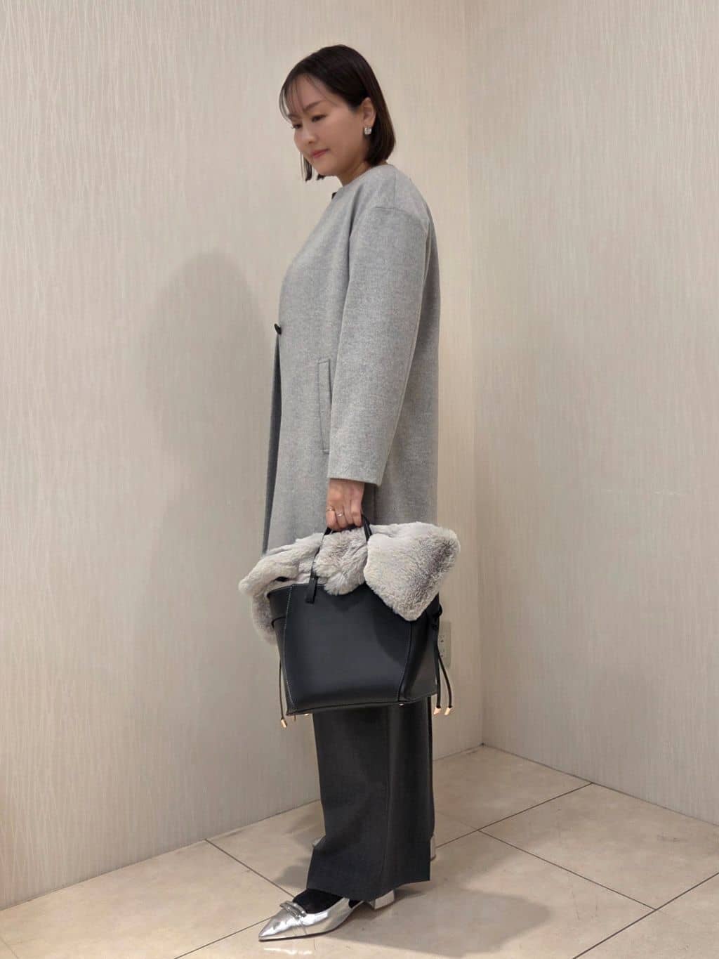 naokoさんの「UNTITLED｜【8色展開/体型カバー】魅せるタイムレスニット」を使ったコーディネート