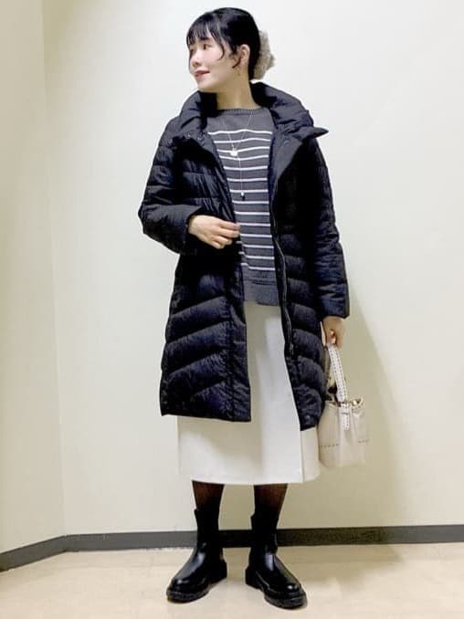  beni_gingerさんの「Reflect｜【SS-4Lサイズ／ウエスト調整可】フーデッドロングダウンコート」を使ったコーディネート