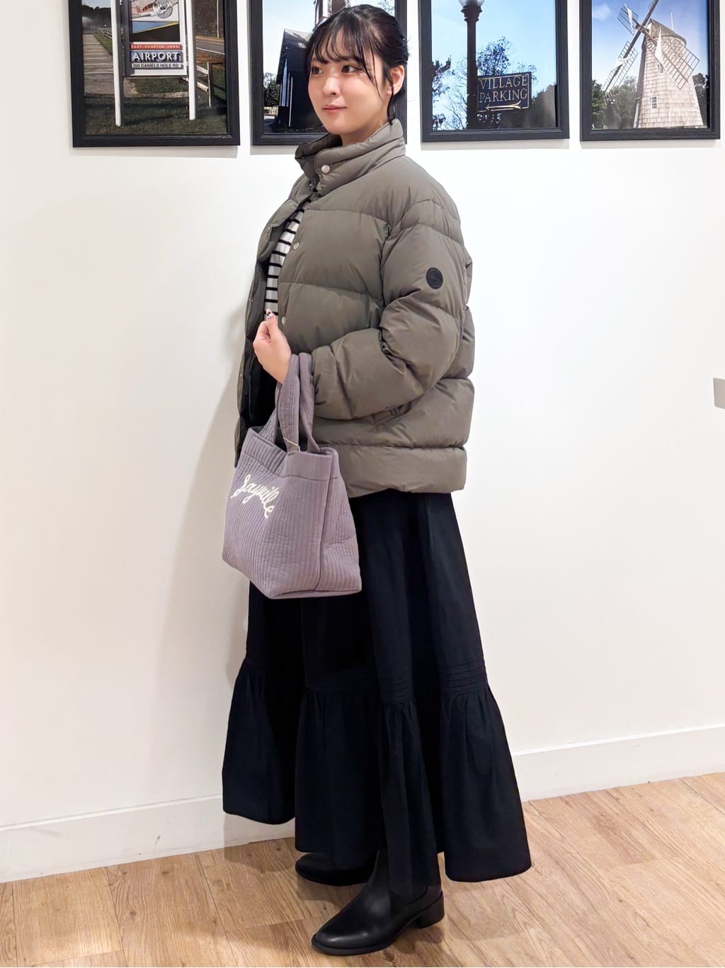 Ririkaさんの「Dessin｜【洗える】シャツテールロングTシャツ」を使ったコーディネート