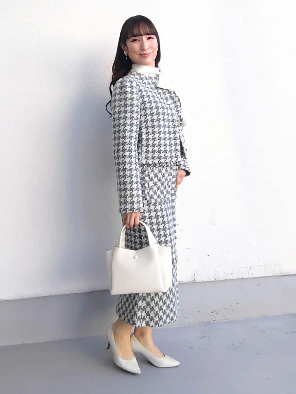 keinaさんの「SunaUna｜【COLLECTION LINE】ツイードラッフルジャケット」を使ったコーディネート