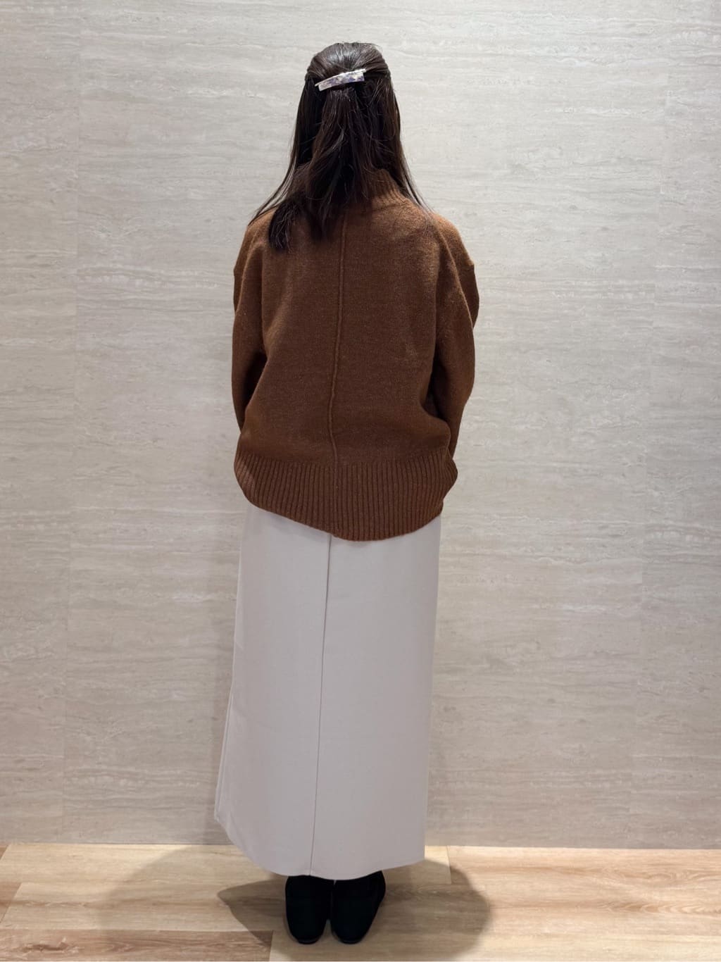 Hinaさんの「OPAQUE.CLIP｜カシミヤブレンドウールミドルピーコート」を使ったコーディネート