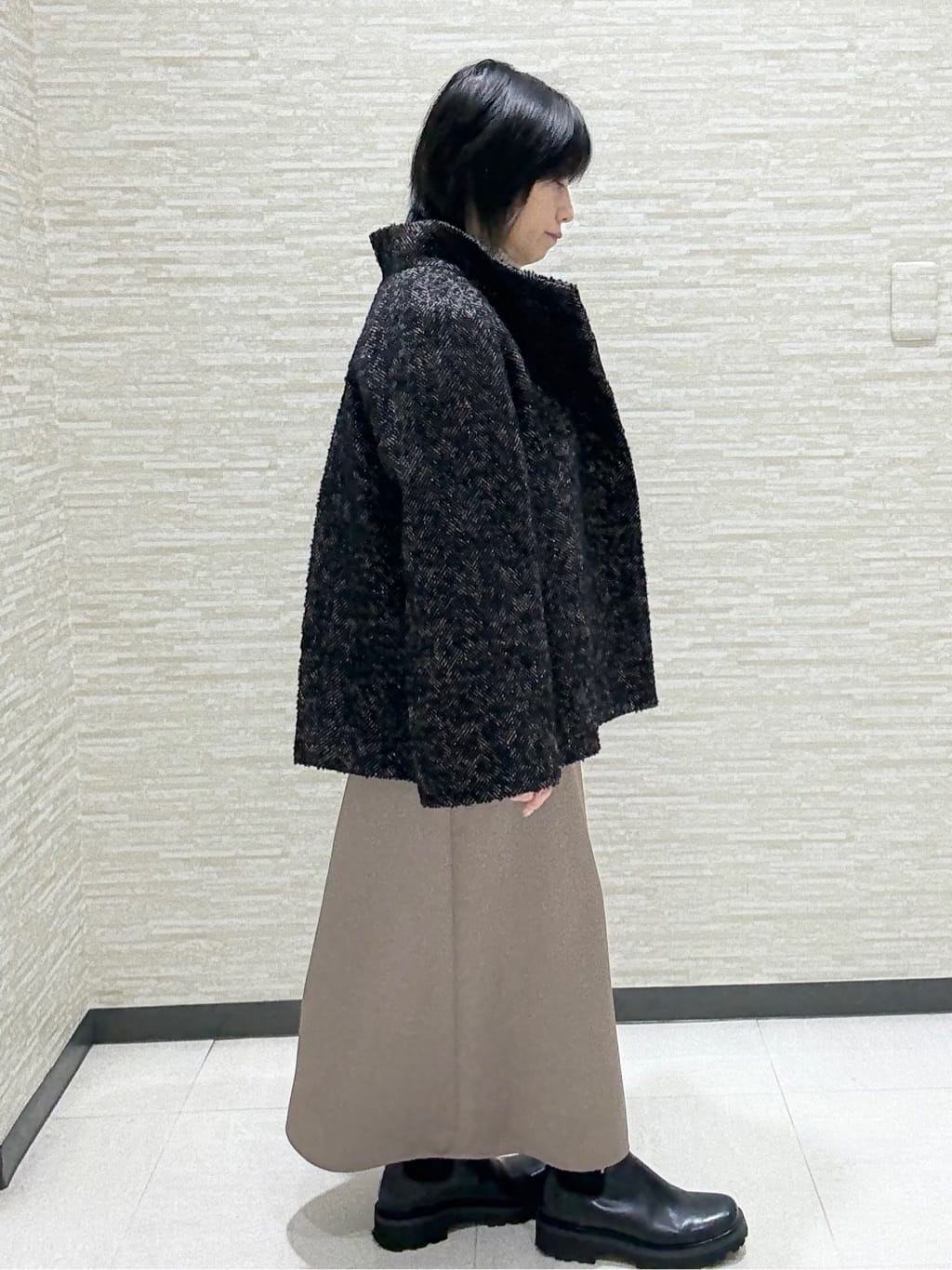 KITAさんの「UNTITLED｜【8色展開/洗える】ウールカシミヤ ハイネックニット」を使ったコーディネート