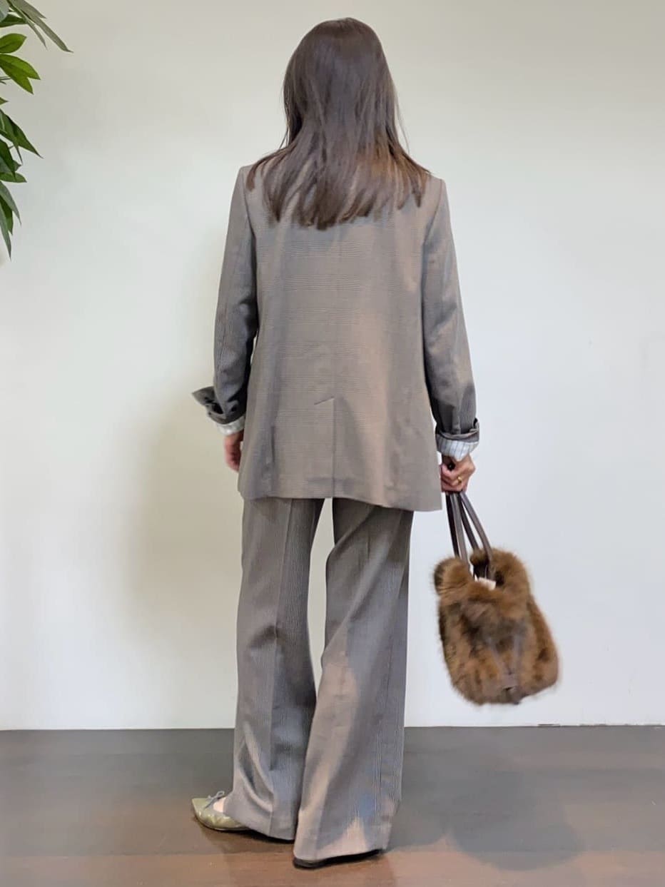 tomoさんの「UNTITLED｜【セットアップ可】ウールライク ダブルブレストジャケット」を使ったコーディネート