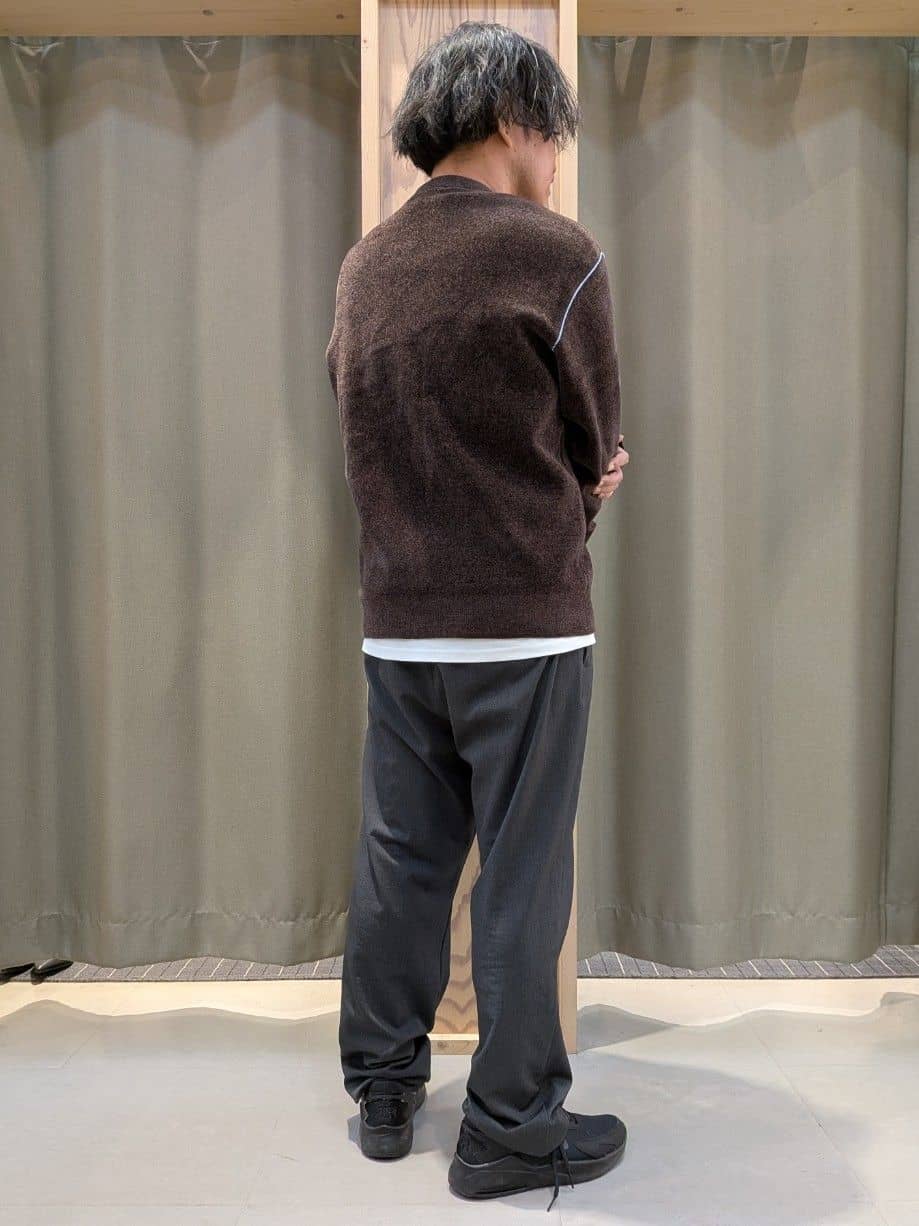 okcさんの「THE SHOP TK｜【包み込まれるような柔らかさ】配色モールニット 洗濯機OK」を使ったコーディネート