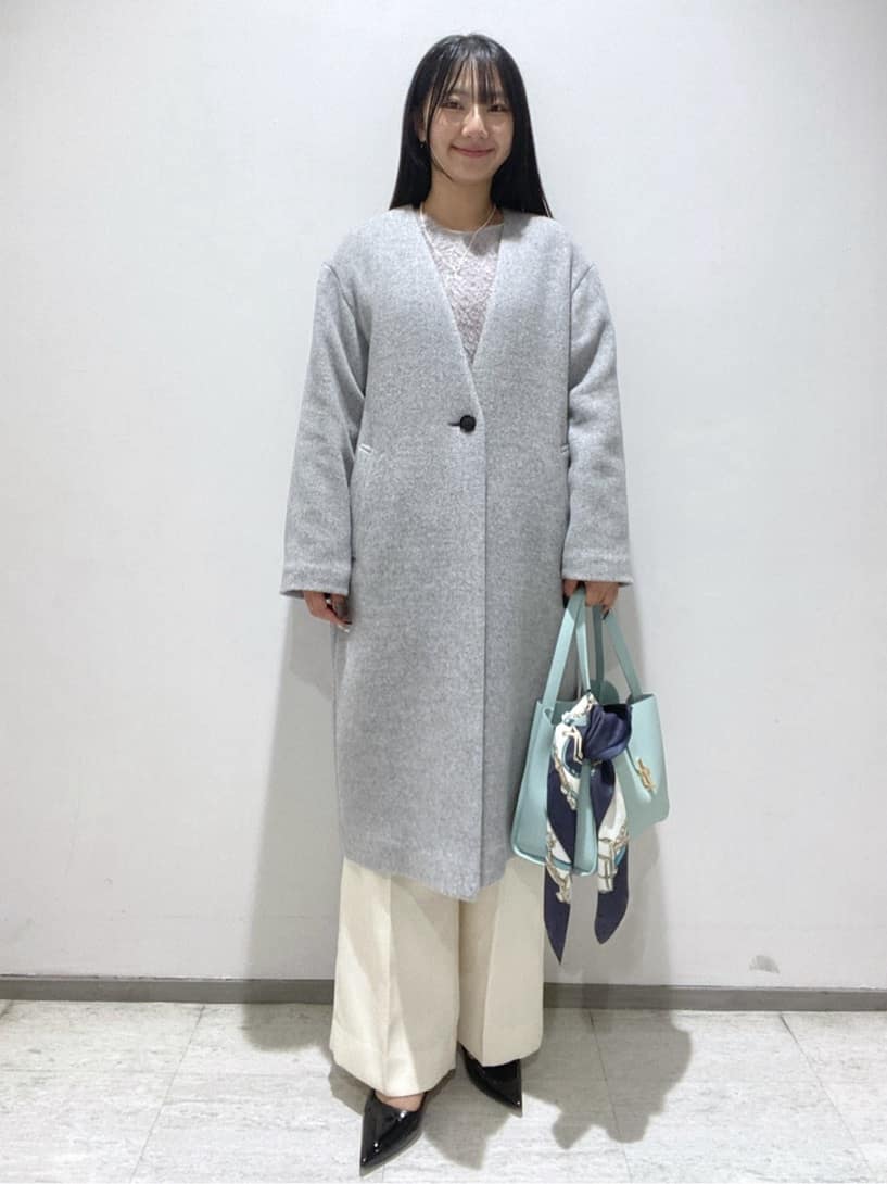 meiさんの「INDIVI｜【コットン】シャツ切り替えカットソー」を使ったコーディネート