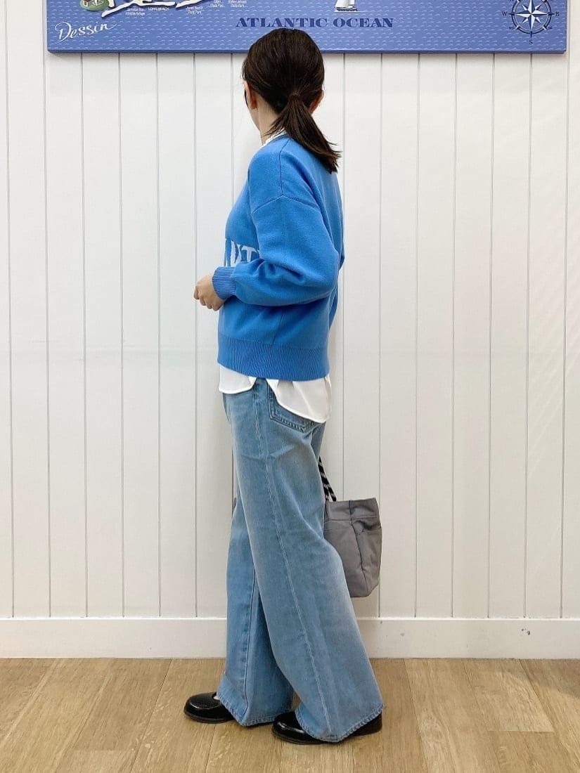 yoshiさんの「Dessin｜【洗える】フリルネックジョーゼットブラウス」を使ったコーディネート