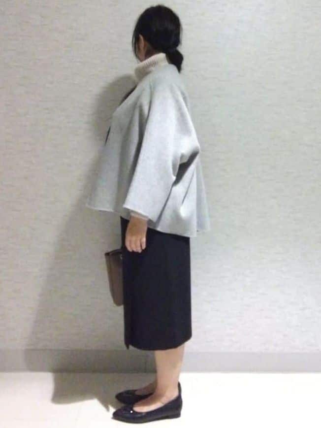 sakoさんの「Reflect｜【ほんのりラメ感◎】ふわふわフェザーヤーンハイネックニット」を使ったコーディネート