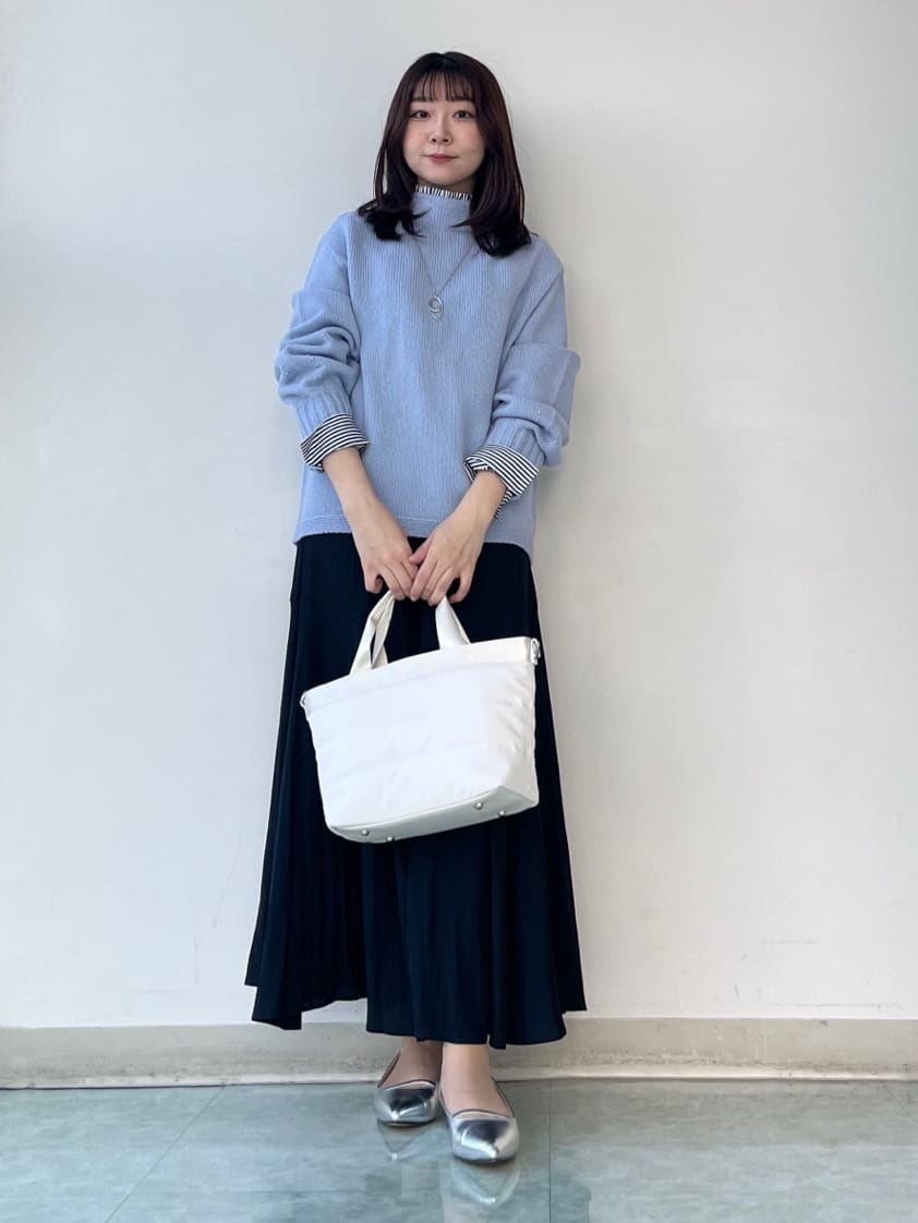 KAHOさんの「UNTITLED｜【洗える】スポンディッシュ ボトルネックニット」を使ったコーディネート