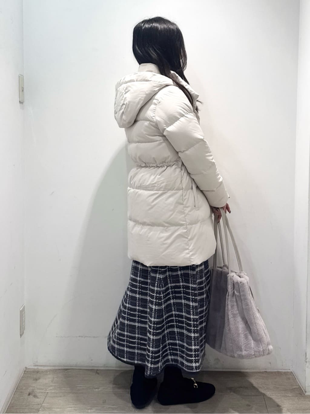yuicciさんの「OPAQUE.CLIP｜KAWADAダウンドロストミドルコート【撥水／洗濯機OK／2WAY／静電気防止裏地】《XS～3L》」を使ったコーディネート