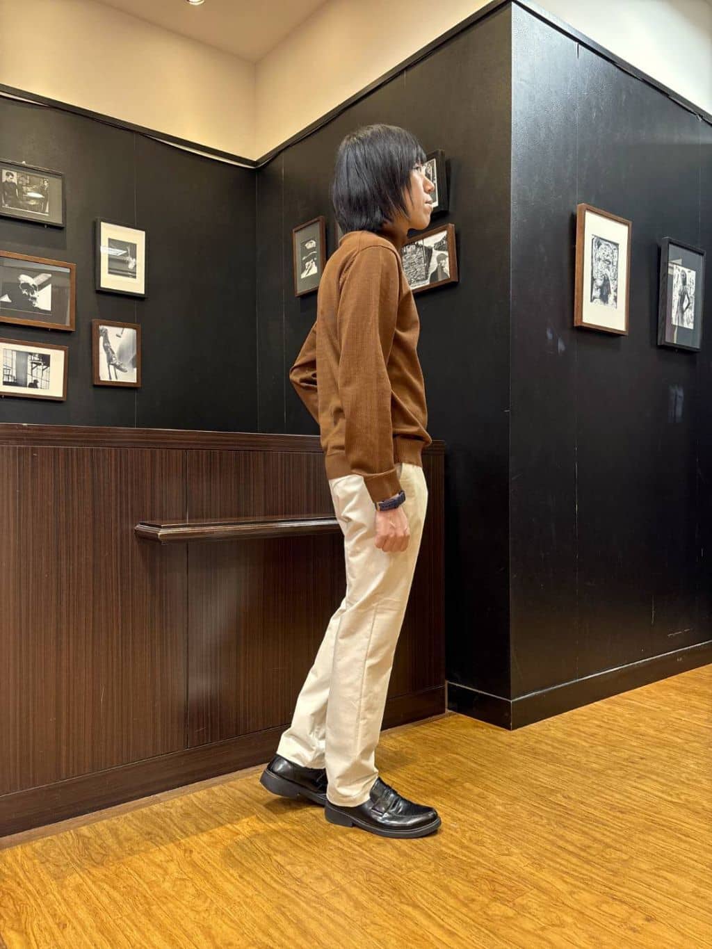 moritaさんの「TAKEO KIKUCHI｜【ウールカシミヤブレンド】ビーバー調 スタンドカラー コート」を使ったコーディネート