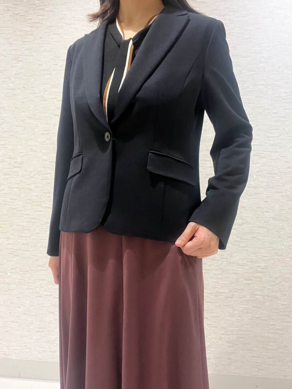 marikoさんの「Reflect｜【SS-4Lサイズ】匠ジャケット／ベーシックテーラード／WEB先行カラーあり」を使ったコーディネート