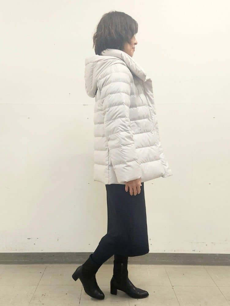 mayumayuさんの「Reflect｜【SS-4Lサイズ】フーデッドミドルダウンコート」を使ったコーディネート