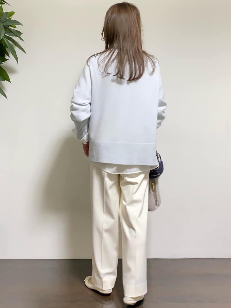 tomoさんの「UNTITLED｜【8色展開/洗える】ウールカシミヤ ハイネックニット」を使ったコーディネート