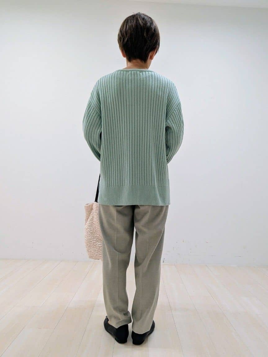nishiさんの「Reflect｜【ゆったり着られる◎】ワイドリブニットプルオーバー」を使ったコーディネート