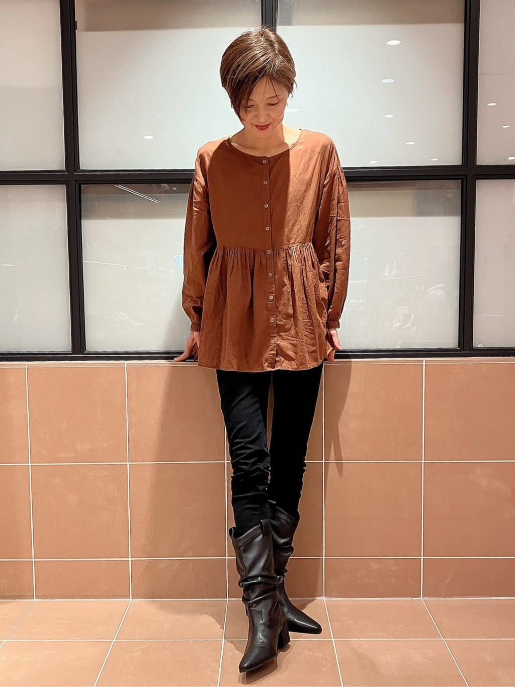 Ｋさんの「ESPERANZA｜シャーリングウエスタンブーツ」を使ったコーディネート