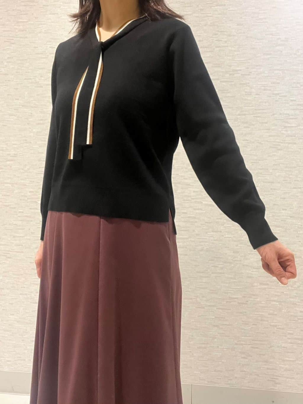marikoさんの「Reflect｜【通勤】スエードライクフレアスカート」を使ったコーディネート