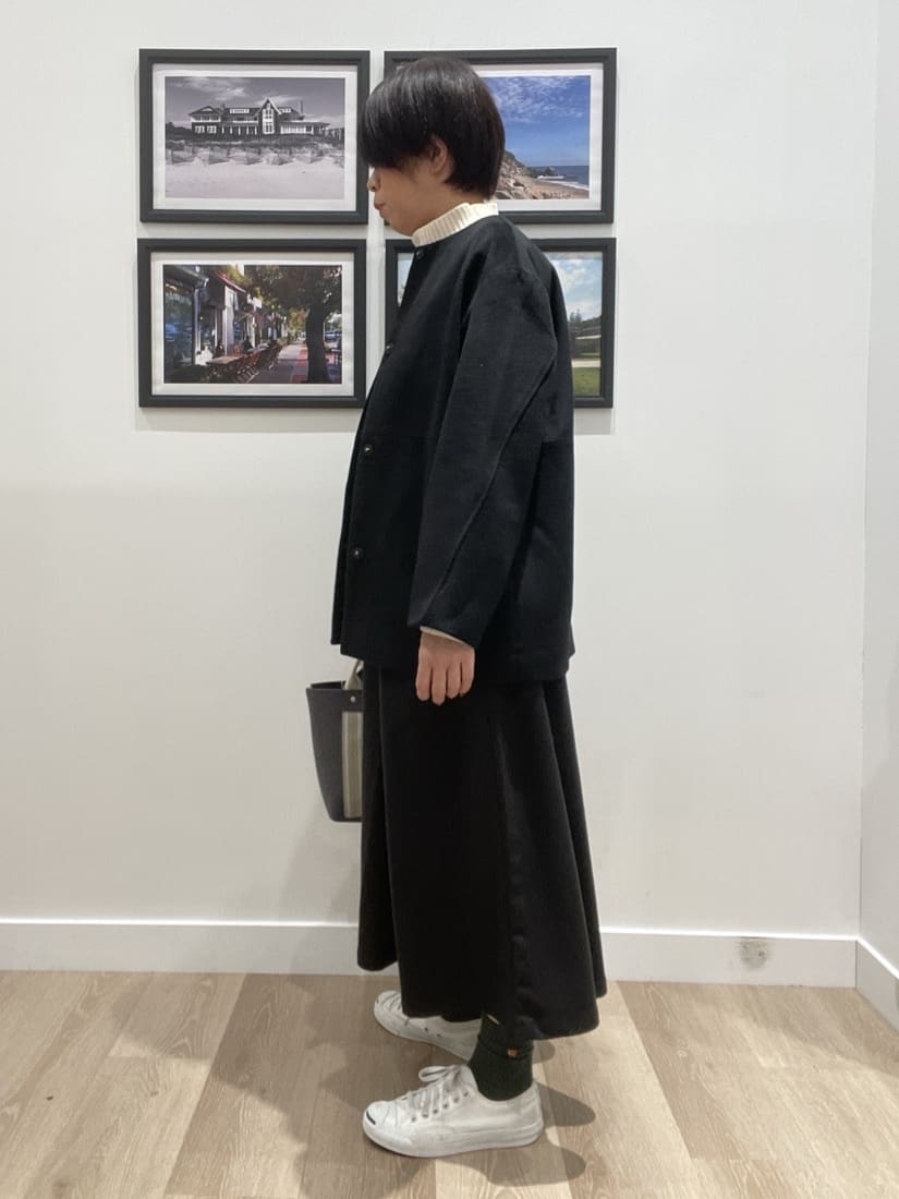 Naoさんの「Dessin｜【洗える】ハイネックベロアモールニット」を使ったコーディネート