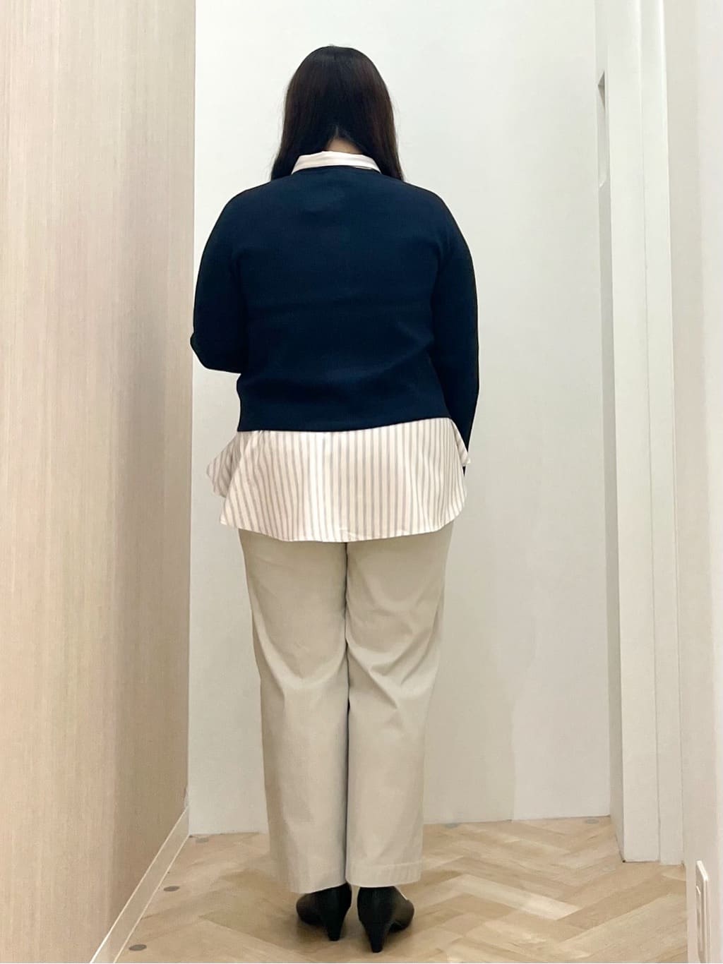akariさんの「grove｜【洗える】毛玉軽減クルーネックカーディガン」を使ったコーディネート