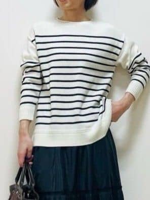 Riiさんの「Reflect｜【腰周りすっきり◎】プリーツギャザースカート」を使ったコーディネート