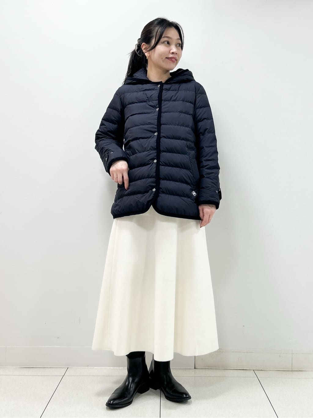 Kaiさんの「Dessin｜【撥水・2WAY】ミュラーダウンコートミドル丈」を使ったコーディネート