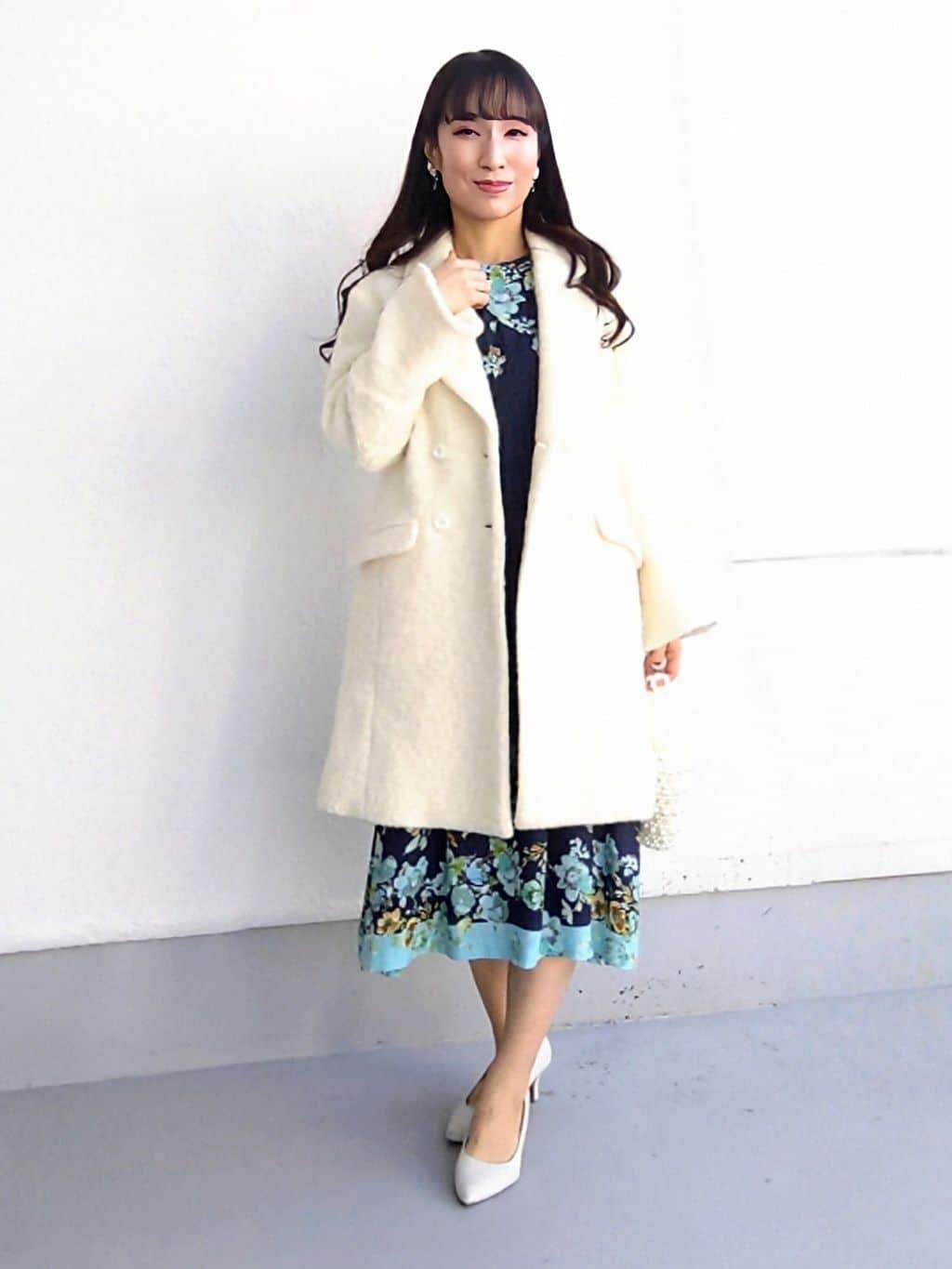 keinaさんの「SunaUna｜【COLLECTION LINE】ブークレーコート」を使ったコーディネート