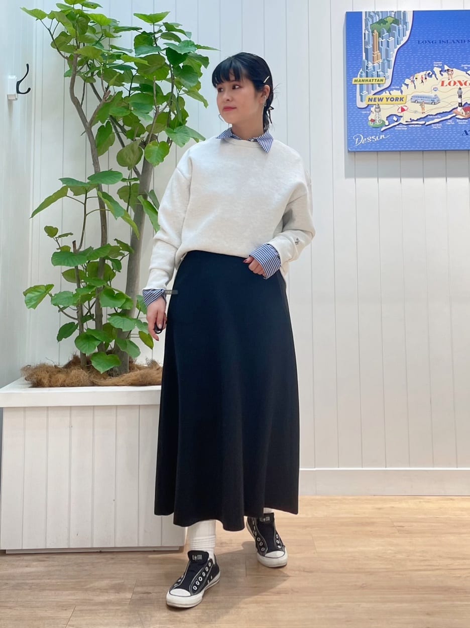 mikaさんの「Dessin｜【洗える】ウール混リバーメルトンコート」を使ったコーディネート