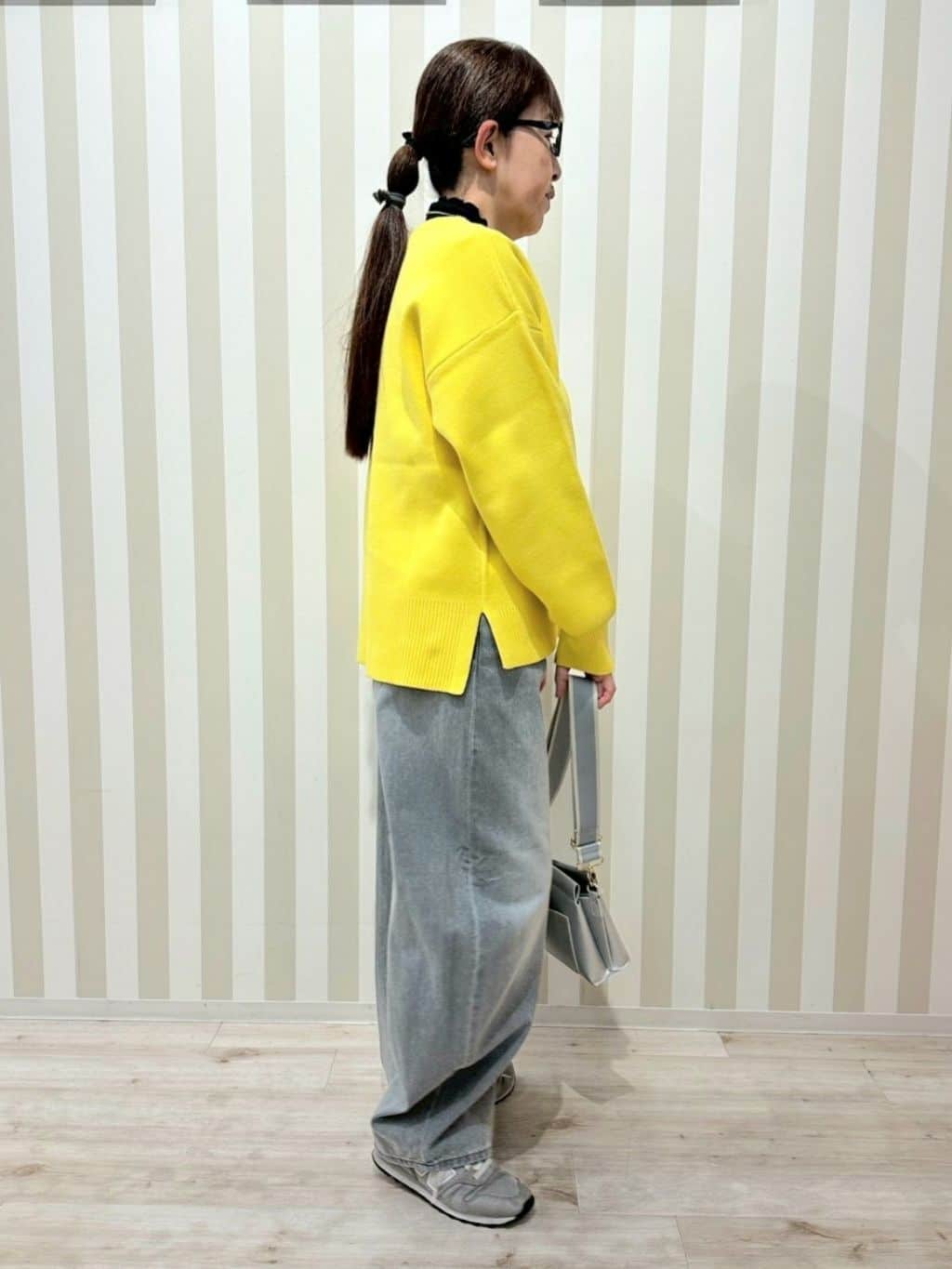 nonaさんの「SHOO･LA･RUE｜【S-LL/洗濯機可/体型カバー】大人世代も取り入れやすい スウェットライクニット」を使ったコーディネート