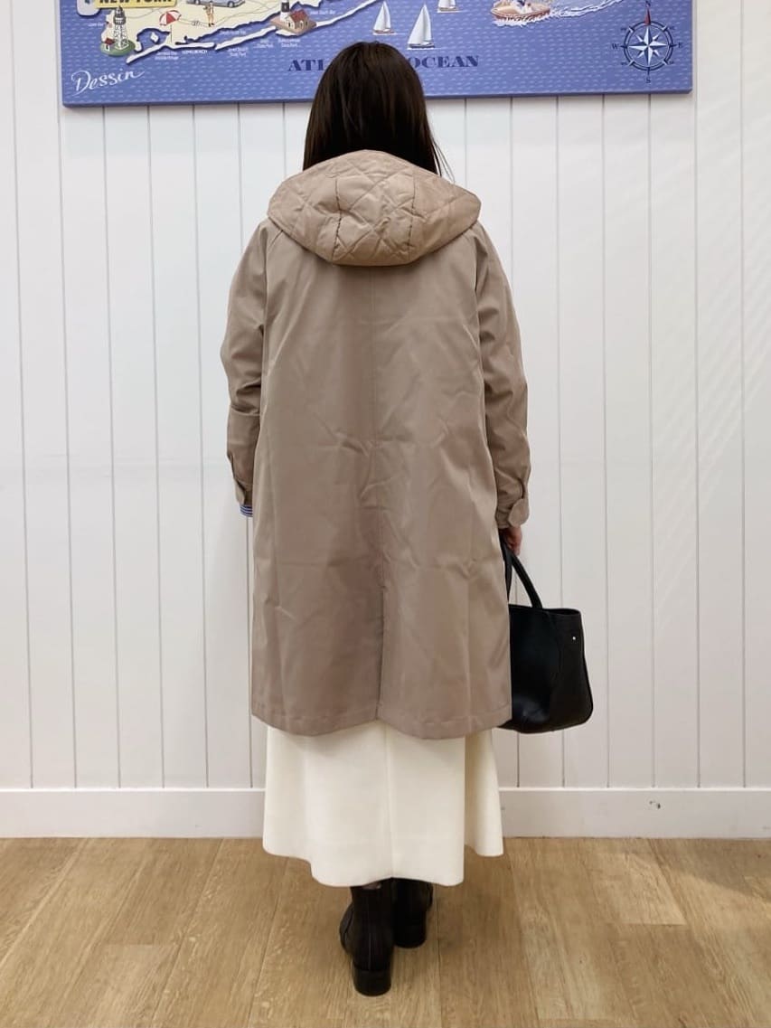 yoshiさんの「Dessin｜【4WAY/洗える】ベスト付き中綿キルトコート」を使ったコーディネート