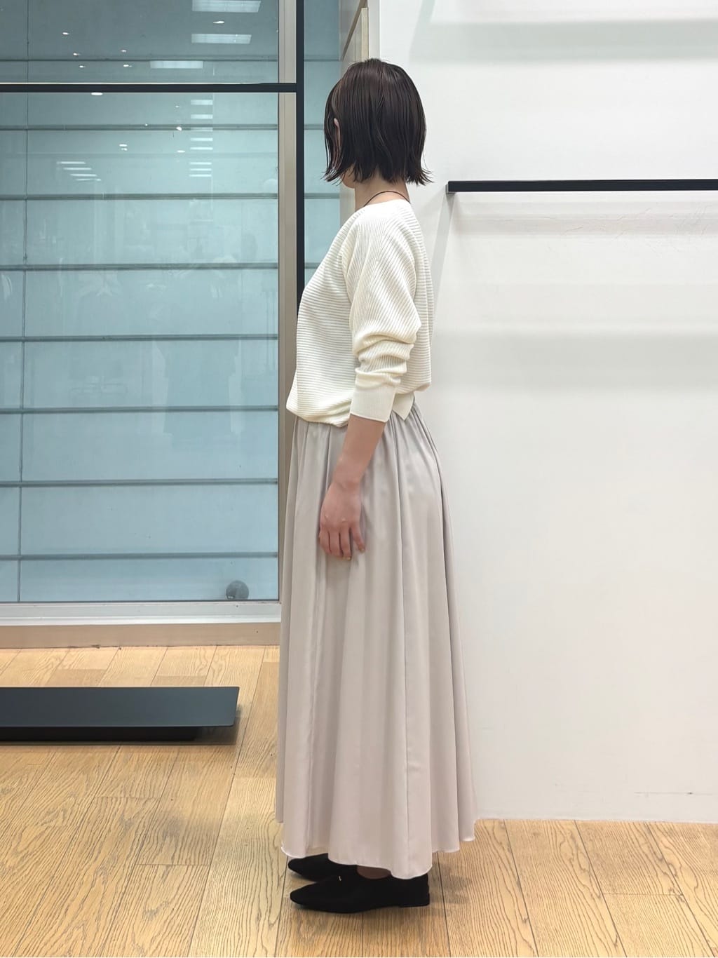 asamiさんの「INDIVI｜【洗える／体型カバー】美シルエットニット」を使ったコーディネート