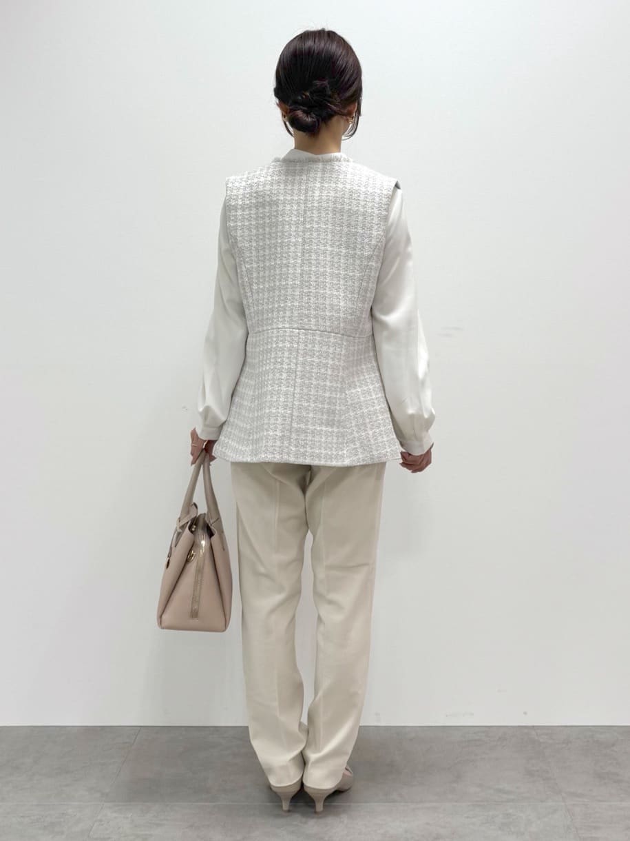 kozuさんの「index｜ボウタイタックブラウス【洗濯機OK／防シワ】《XS～3L》」を使ったコーディネート