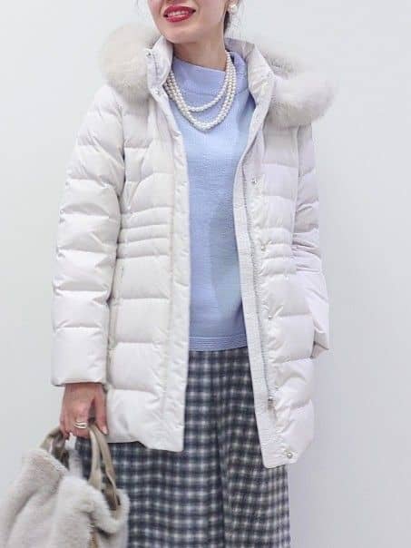 MUTSUKOさんの「UNTITLED｜【洗える】スポンディッシュ ボトルネックニット」を使ったコーディネート