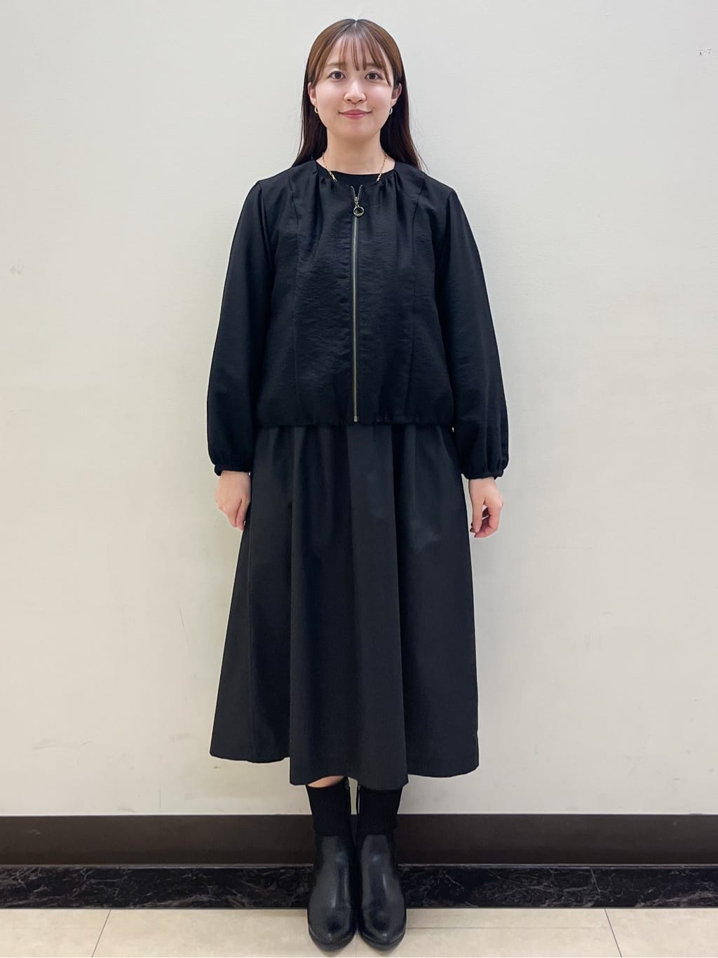 mikikoさんの「Reflect｜【ライトアウター／ゆったり羽織れる／気軽な羽織りに◎】ライトブルゾン」を使ったコーディネート
