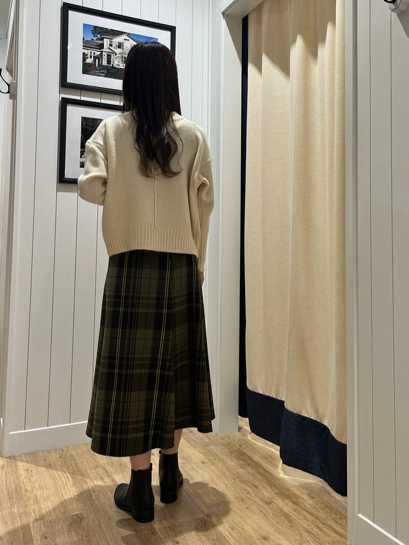mihoさんの「Dessin｜【洗える】クルーネックワイドニット」を使ったコーディネート