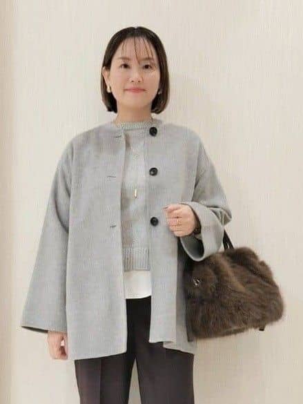 naokoさんの「UNTITLED｜【ミディ丈/軽やか】セミラグランリバー コート」を使ったコーディネート