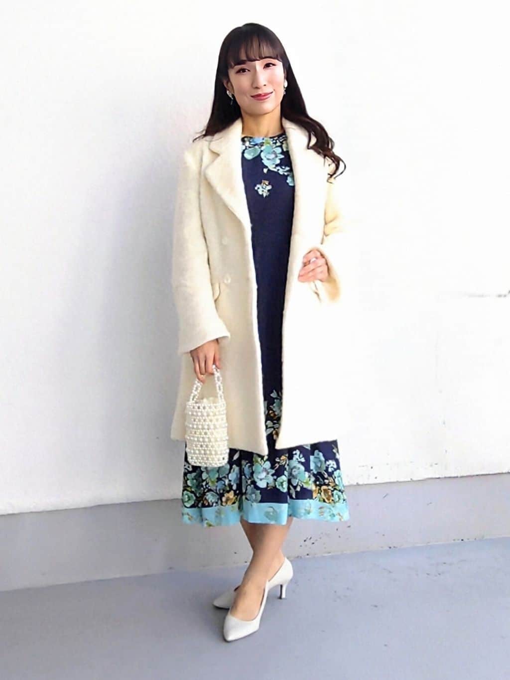 keinaさんの「SunaUna｜【COLLECTION LINE】ブークレーコート」を使ったコーディネート