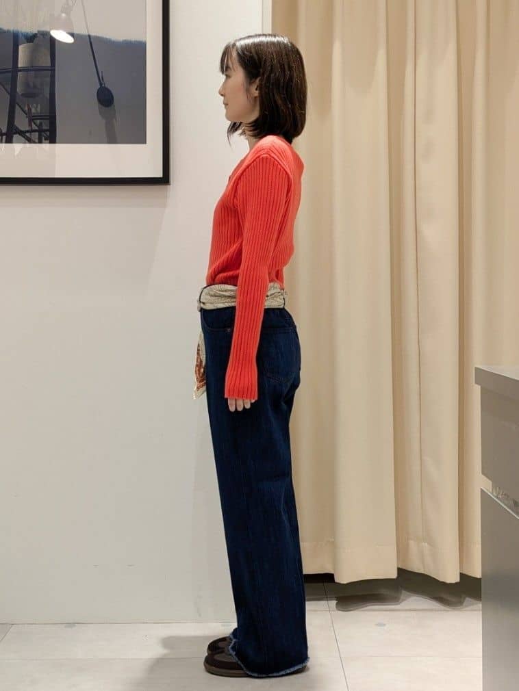 なめさんの「THE SHOP TK｜纏うだけで大人上品 シャギーチェスターハーフコート」を使ったコーディネート