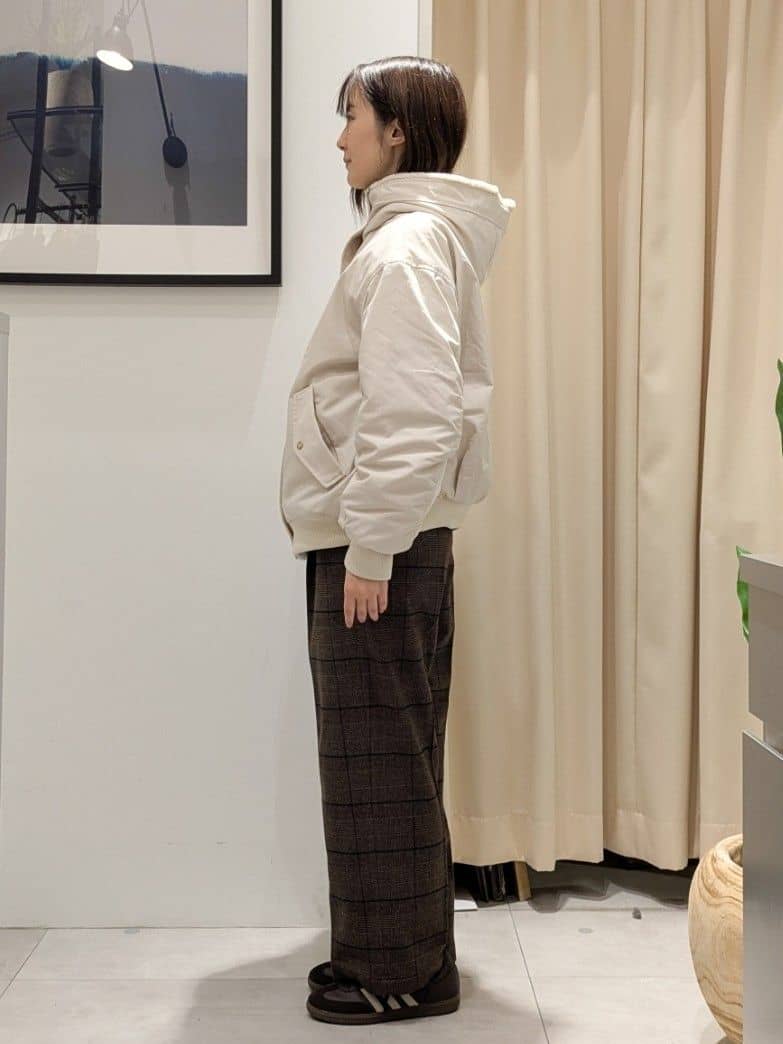 なめさんの「THE SHOP TK｜【2WAY/洗える】リバーシブル フェイクファーブルゾン」を使ったコーディネート