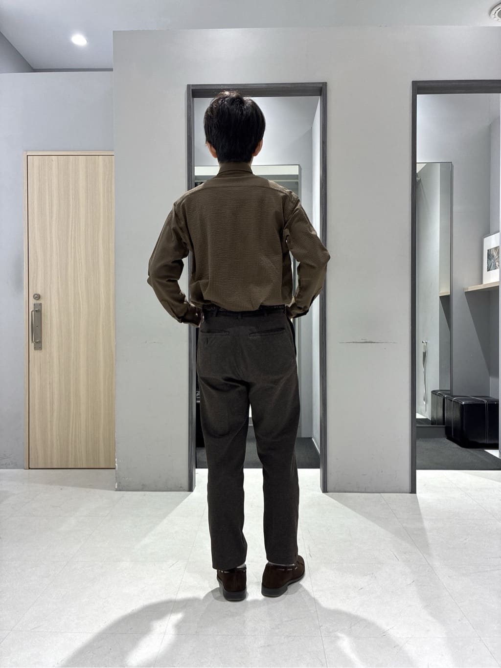 わいずみさんの「TAKEO KIKUCHI｜【None Of Stress】アクティブジャージ 千鳥 ジャケット」を使ったコーディネート