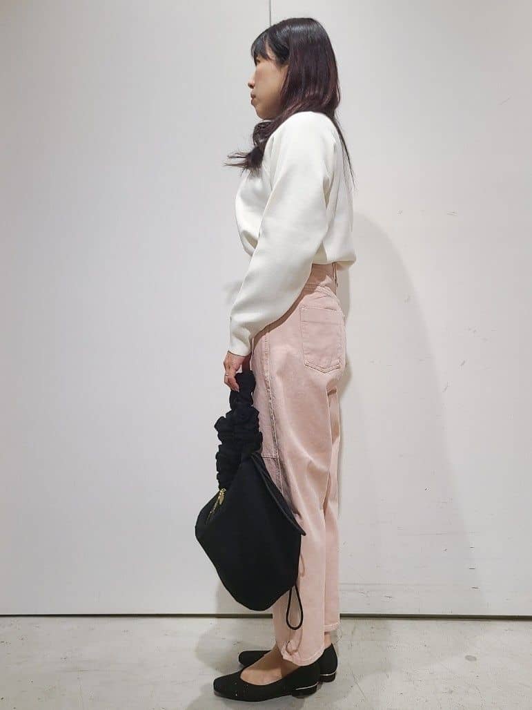 hmさんの「OPAQUE.CLIP｜スウェットライクニット【洗濯機OK】」を使ったコーディネート